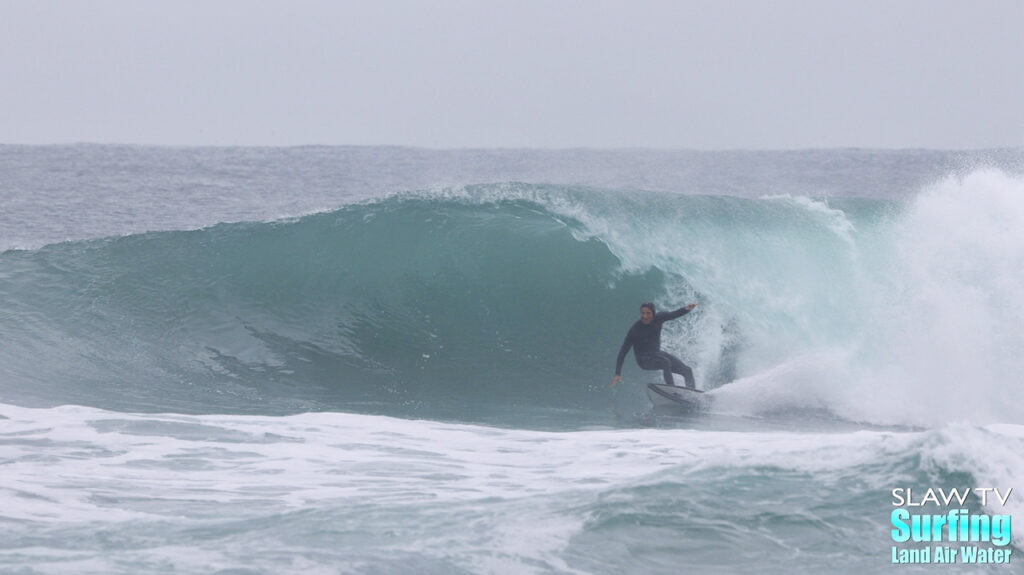 surfing la jolla shores on 12-31-2023 by san diego surf photographer john cocozza for slawtv